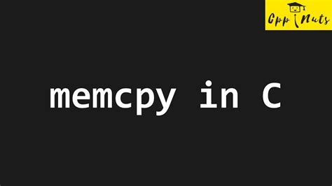 If you were actually implementing memcpy for GCC, you might have to worry about this. . Optimized memcpy implementation in c